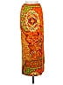 Chacok Paisley Orange Casual Skirt Size 6 (1) - photo 1