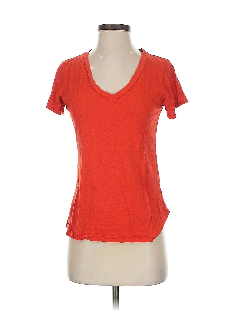 Pre-owned Velvet By Graham & Spencer Short Sleeve T-shirt In Red