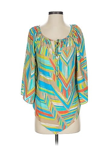 Alice & Trixie 3/4 Sleeve Silk Top (view 1)