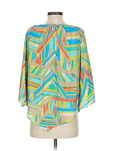 Alice & Trixie 3/4 Sleeve Silk Top (view 2)