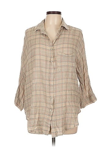 Style Rack 3/4 Sleeve Button-Down Shirt (view 1)