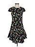 Likely 100% Polyester Floral Black Casual Dress Size 4 - photo 1