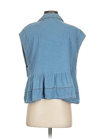 Pilcro Sleeveless Button-Down Shirt (view 2)