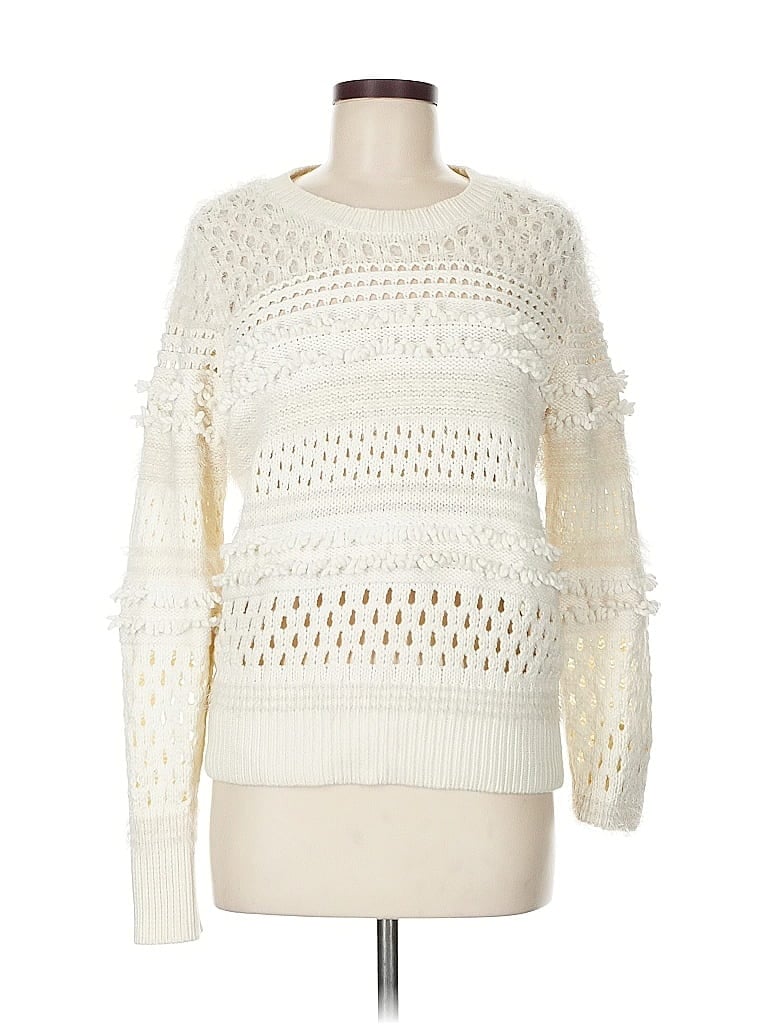 Pre-owned Banana Republic Pullover Sweater In White