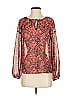 Vince Camuto 100% Polyester Red Long Sleeve Blouse Size XXS - photo 1