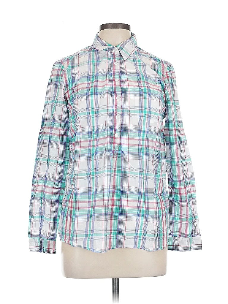 Pre-owned Tommy Hilfiger Long Sleeve Button Down Shirt In White