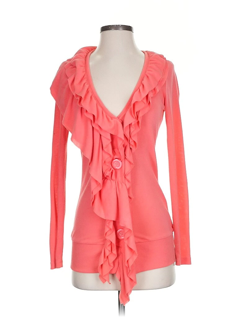 Pre-owned Boston Proper Cardigan Sweater In Pink