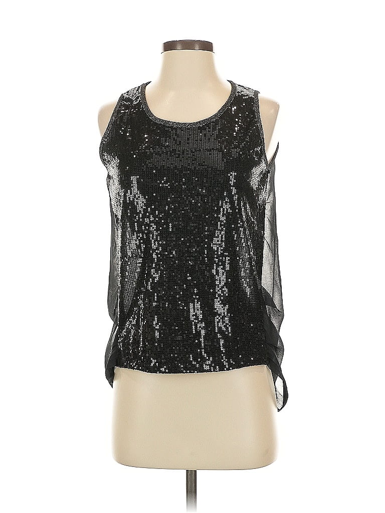 Pre-owned Assorted Brands Sleeveless Blouse In Black