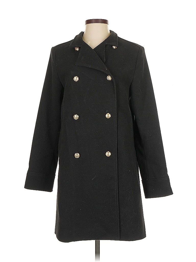 Pre-owned H&m Coat In Black