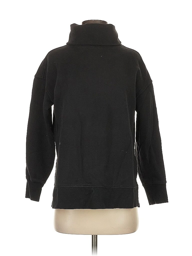 Pre-owned Athleta Turtleneck Sweater In Black