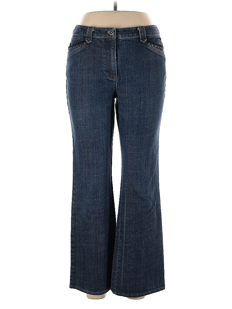 AK Anne Klein Tweed Blue Jeans Size 10 - photo 1
