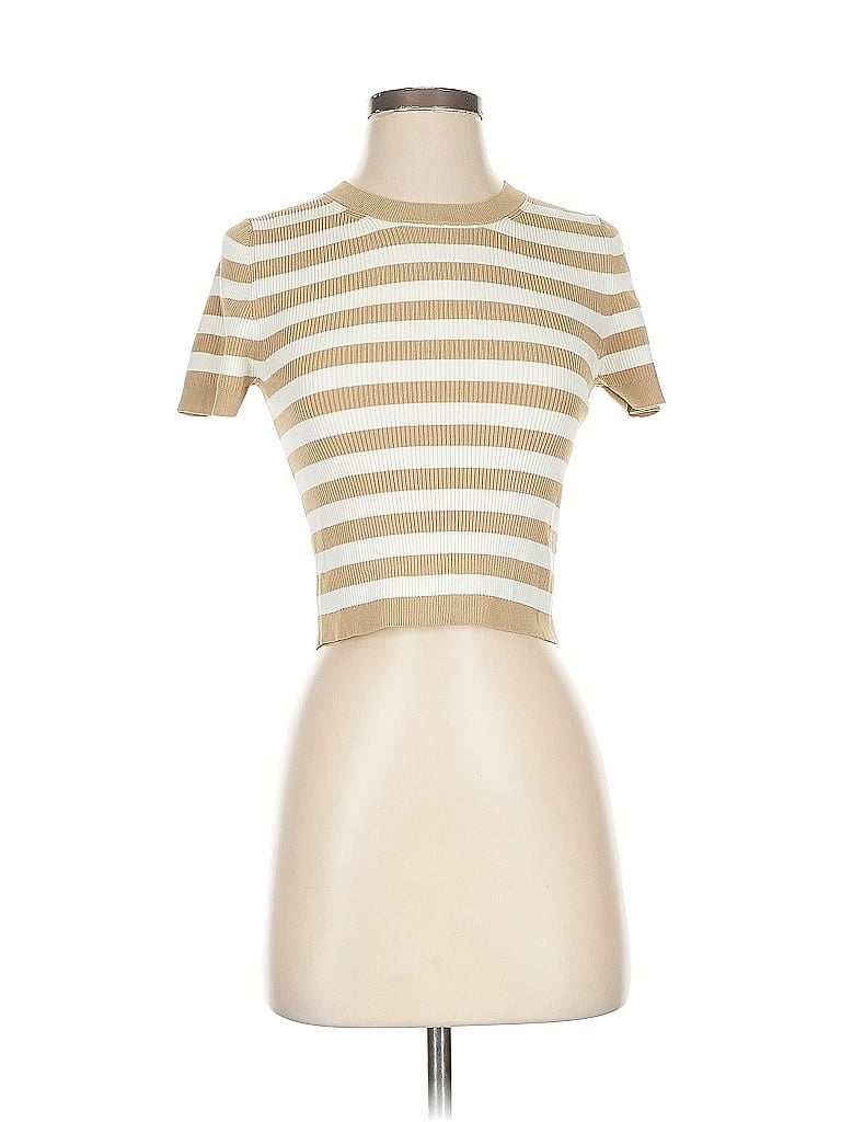 Pre-owned Michael Michael Kors Cardigan Sweater In Gold