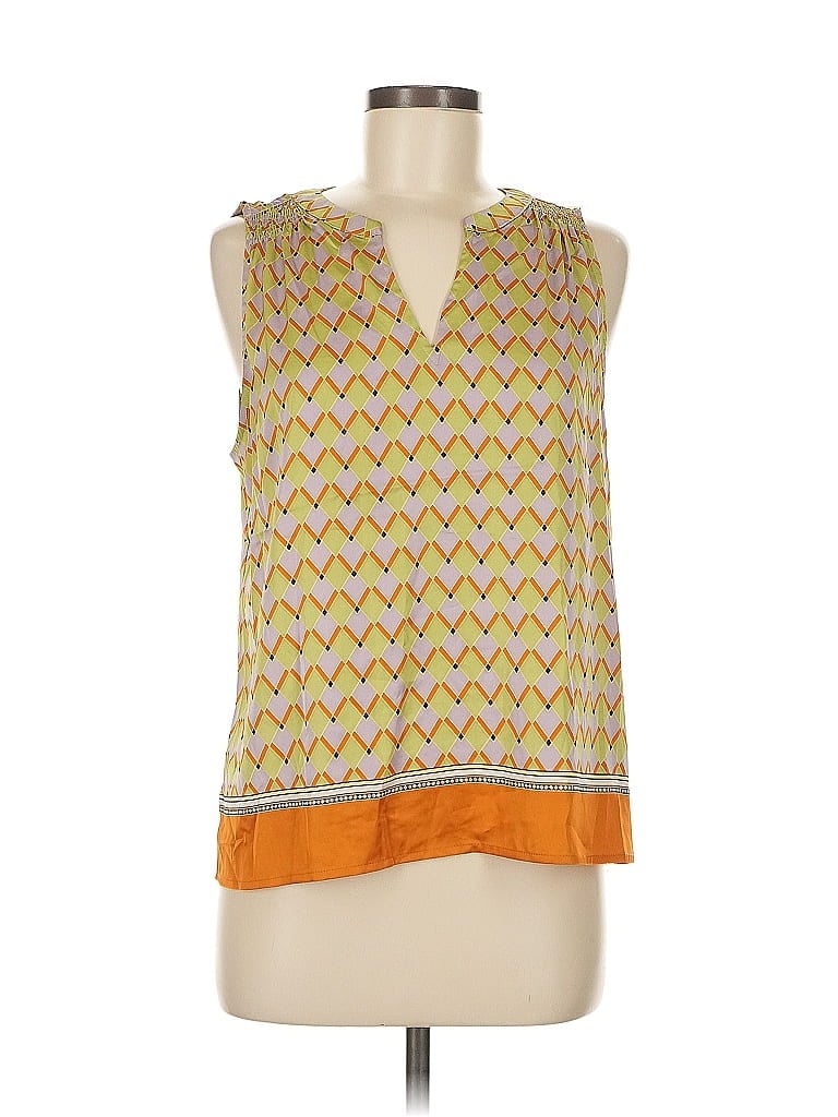 Pre-owned Rachel Rachel Roy Sleeveless Blouse In Yellow