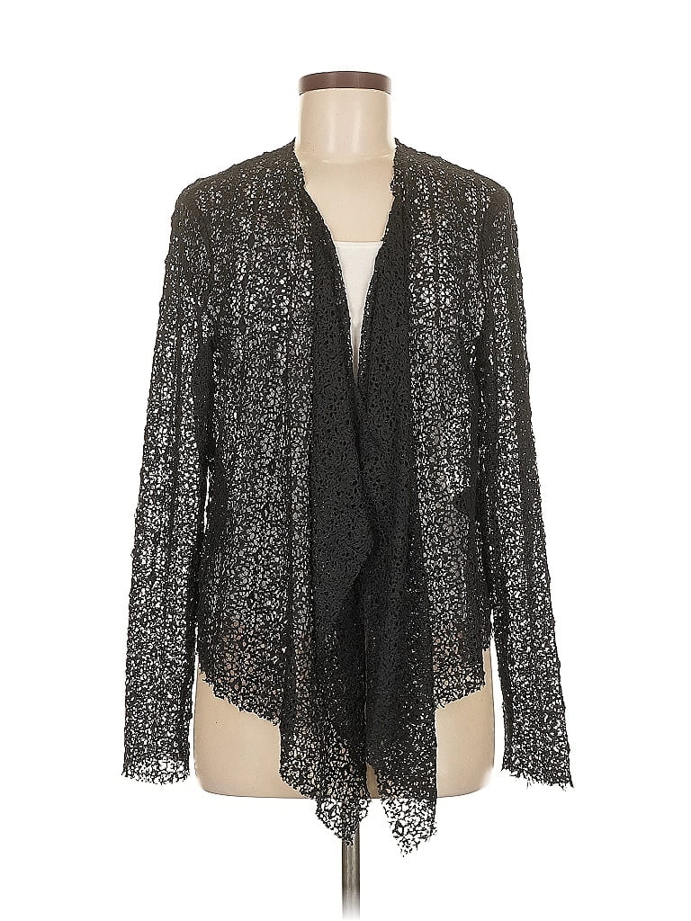 Pre-owned T Tahari Cardigan Sweater In Black
