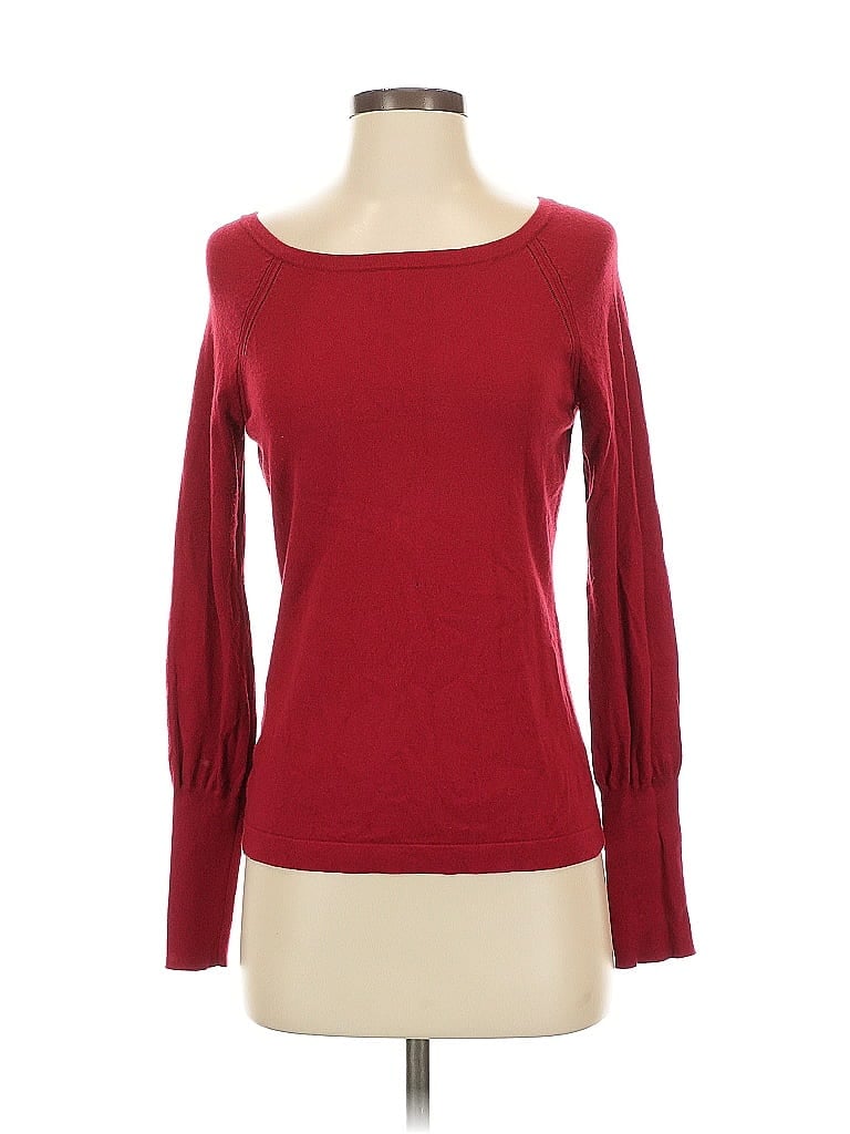Pre-owned Ann Taylor Loft Pullover Sweater In Red