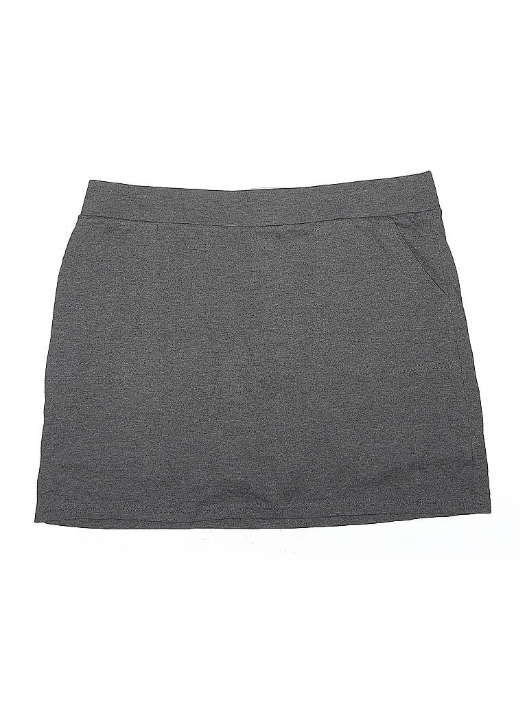 Pre-owned Croft & Barrow Active Skort In Gray