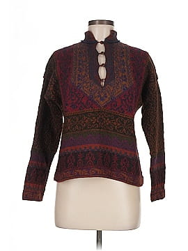 Peruvian Connection Wool Pullover Sweater