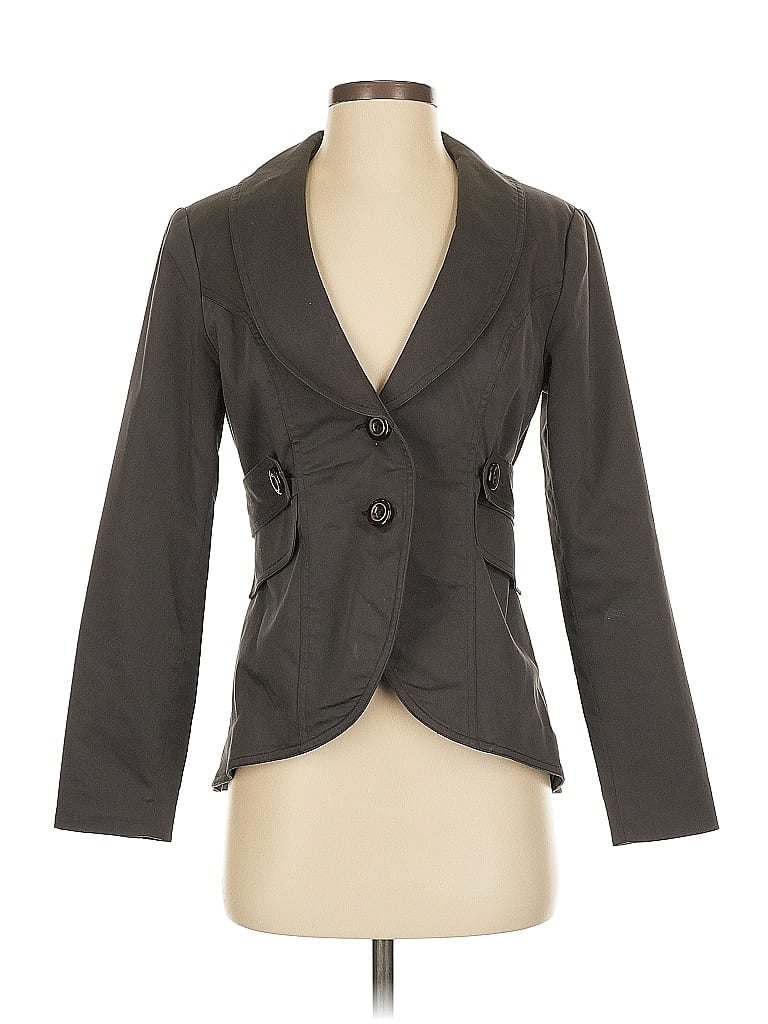 Pre-owned Cabi Blazer Jacket In Gray