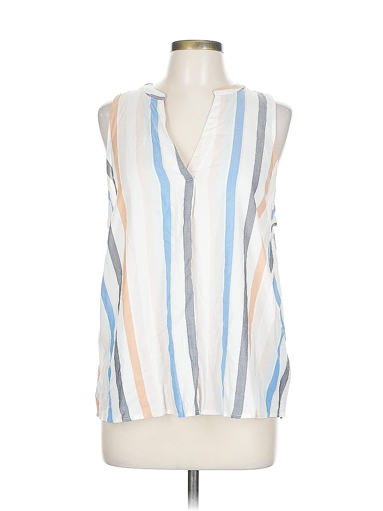 Pre-owned A New Day Sleeveless Blouse In White