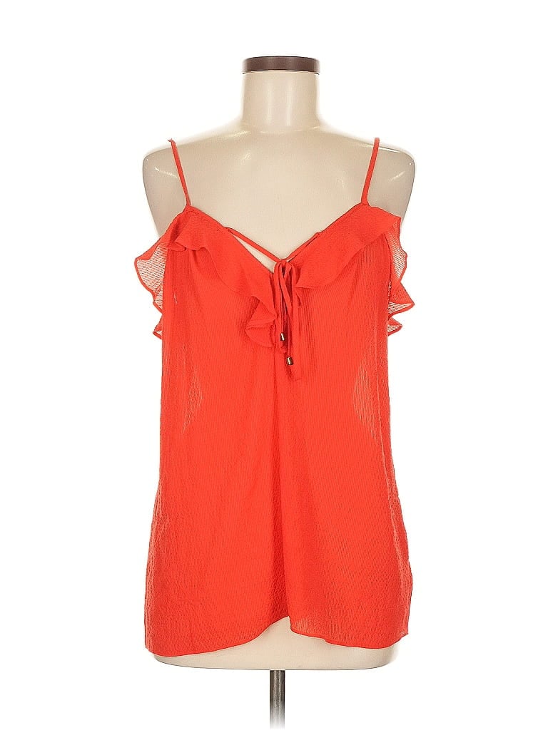 Pre-owned Ella Moss Sleeveless Blouse In Orange