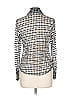 Joseph Ribkoff Houndstooth Silver Long Sleeve Blouse Size 12 - photo 2