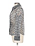 Joseph Ribkoff Houndstooth Silver Long Sleeve Blouse Size 12 - photo 5