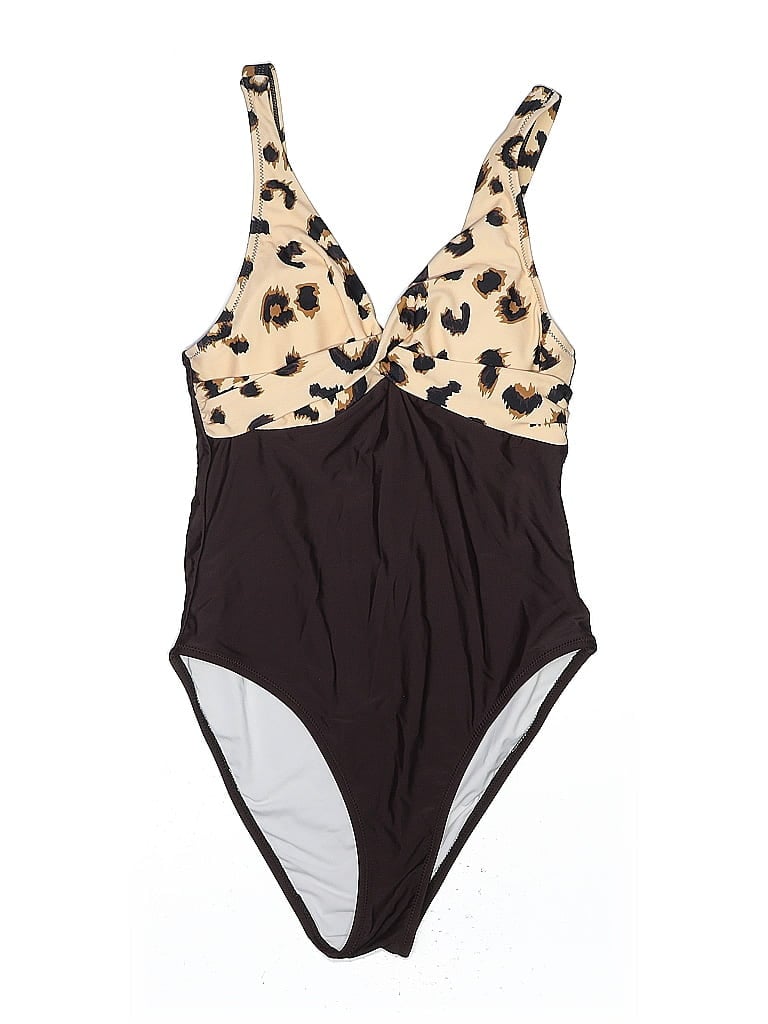 Pre-owned Cupshe One Piece Swimsuit In Brown