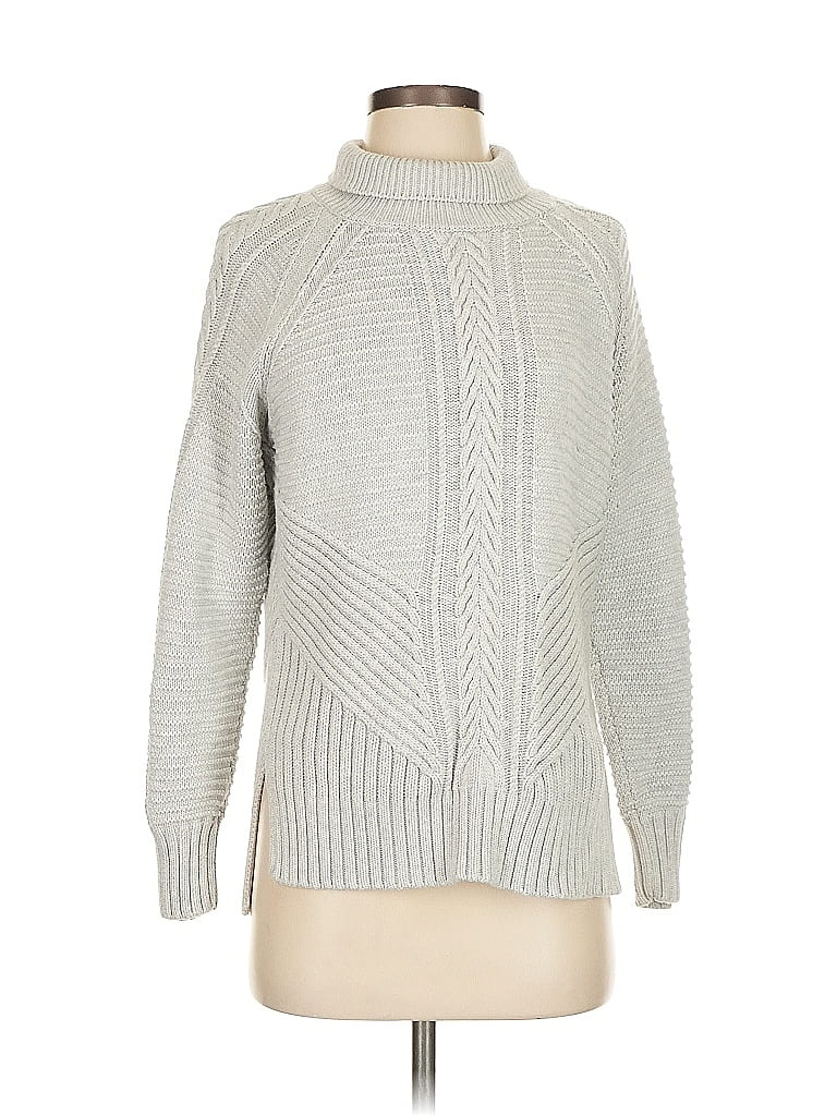 Pre-owned Banana Republic Turtleneck Sweater In Gray