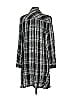 Lou & Grey for LOFT 100% Viscose Plaid Gray Casual Dress Size S - photo 2