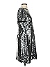 Ann Taylor 100% Polyester Metallic Silver Cocktail Dress Size 4 - photo 4