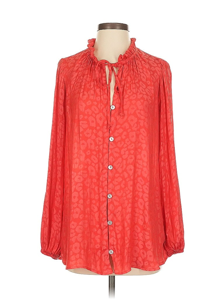Pre-owned Show Me Your Mumu 3/4 Sleeve Blouse In Red