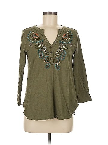 Akemi + Kin 3/4 Sleeve Blouse (view 1)