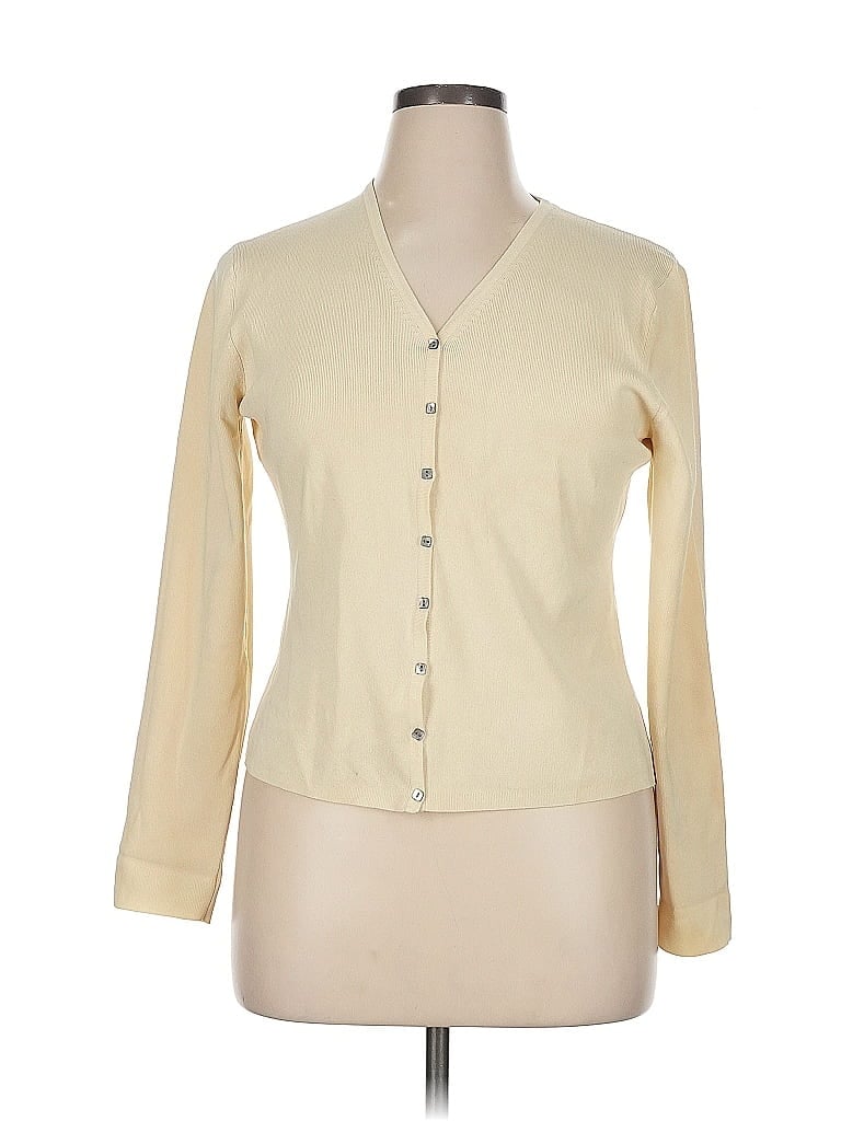 Pre-owned Sarah Spencer Long Sleeve Blouse In White