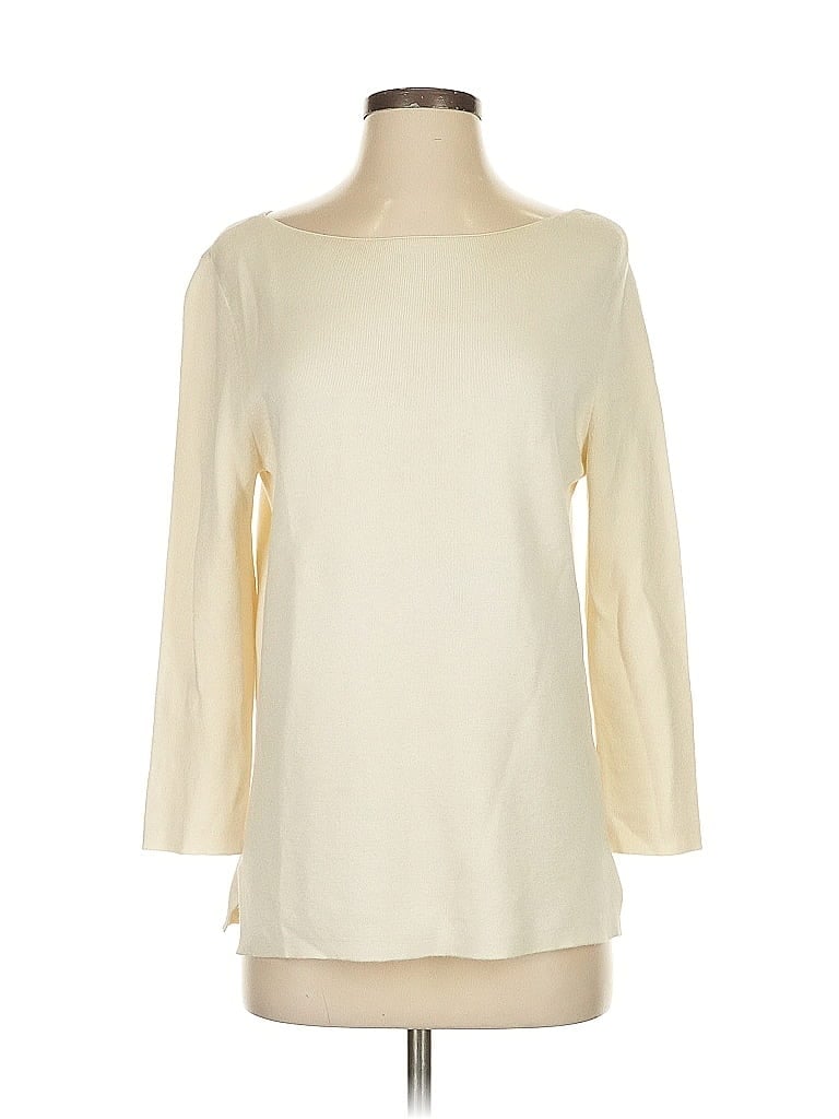 Pre-owned Hobbs London Pullover Sweater In White