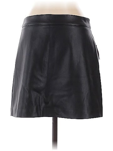 Shoedazzle Faux Leather Skirt (view 1)