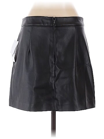 Shoedazzle Faux Leather Skirt (view 2)