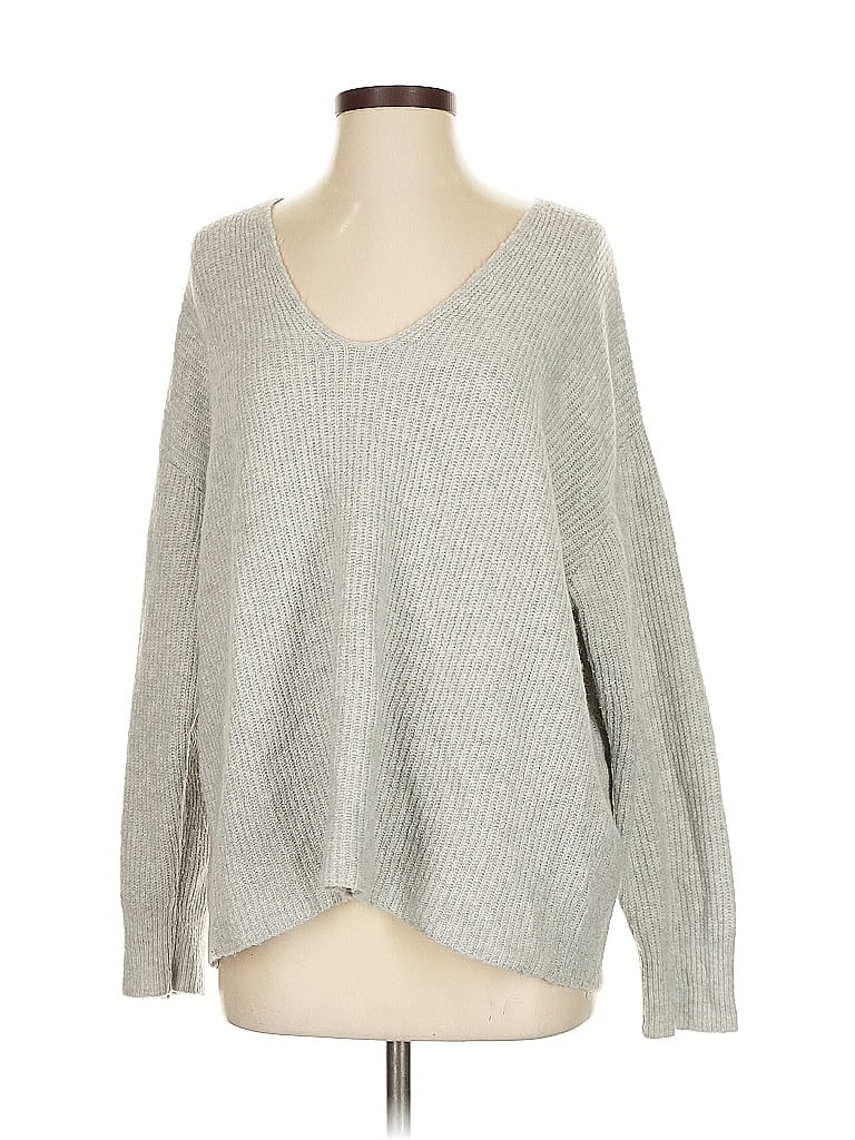 SOMETHING NAVY Pre-owned Pullover Sweater In Silver