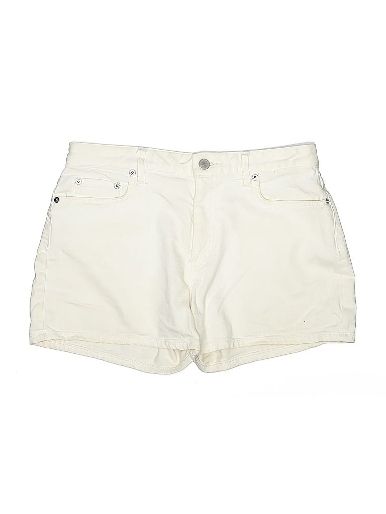 Pre-owned Theory Denim Shorts In White