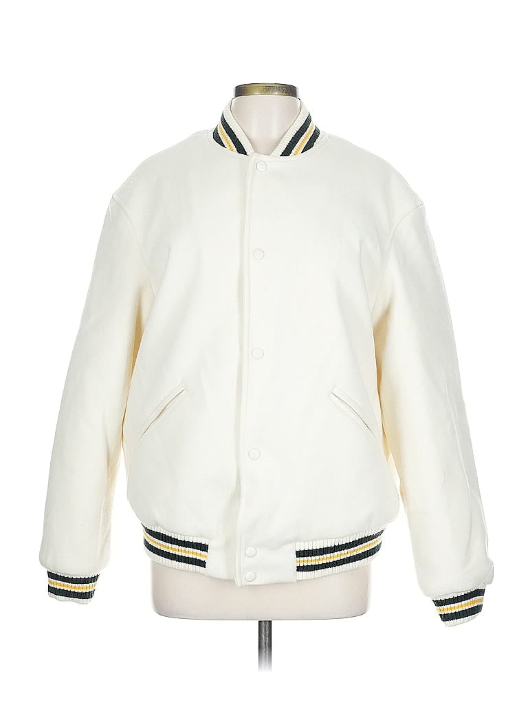 Zara 100% Polyester White Jacket Size L - photo 1
