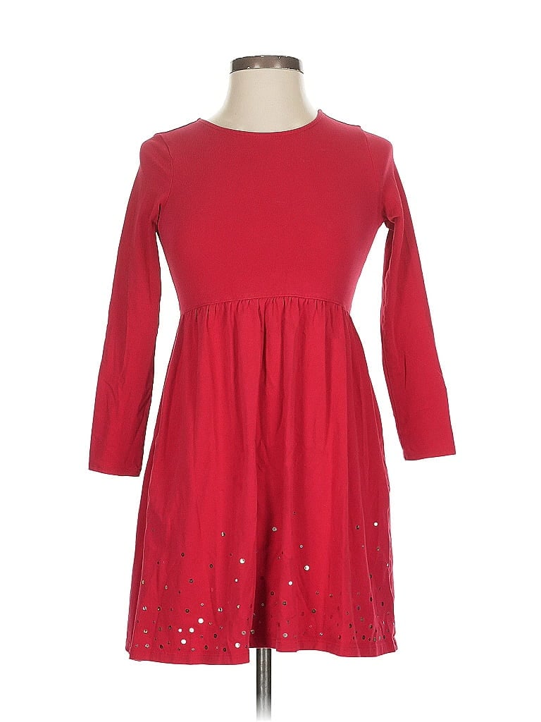 Pre-owned Lands' End Casual Dress In Red