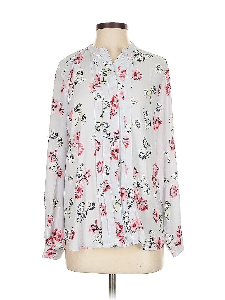 Click to view more detailed imagery on our partner's website Pre-owned Ann Taylor Long Sleeve Blouse In Purple