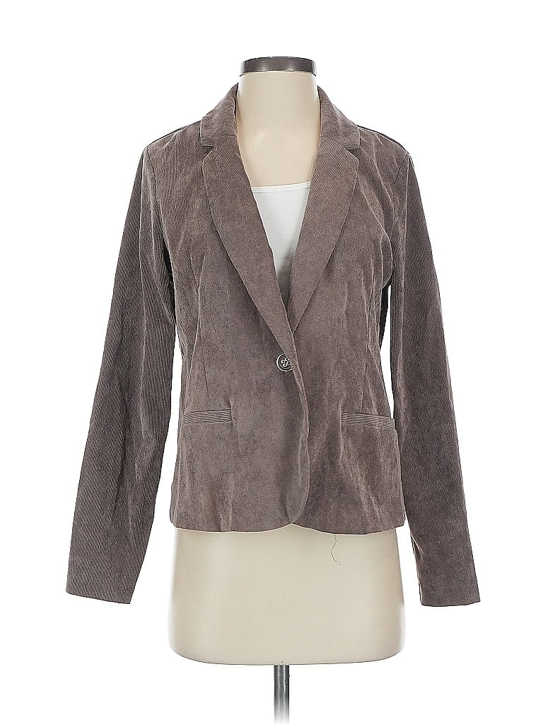 Click to view more detailed imagery on our partner's website Pre-owned Nina Leonard Blazer Jacket In Gray