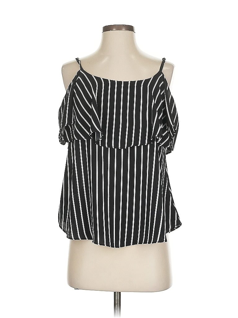 Pre-owned Bobeau Sleeveless Blouse In Black