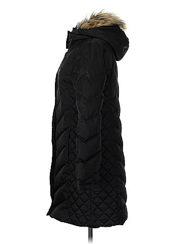 Kenneth Cole New York 100% Polyester Black Coat Size M