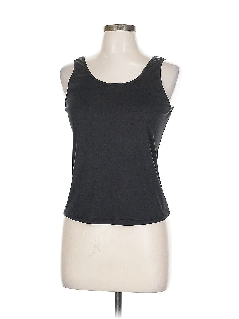 SAMUEL DONG Pre-owned Sleeveless Top Black Scoop Neck Tops