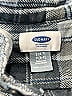 Old Navy 100% Cotton Plaid Gray Long Sleeve Button-Down Shirt Size 6 - photo 3