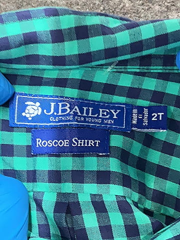 J. Bailey 100% Cotton Teal Long Sleeve Button-Down Shirt Size 2T