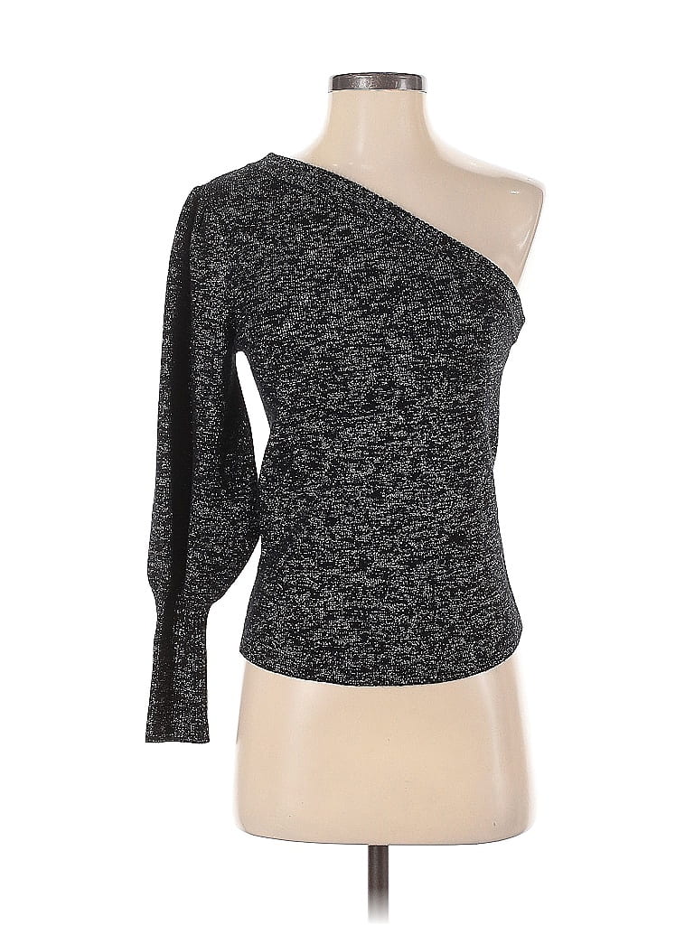 Pre-owned 7 For All Mankind Pullover Sweater In Black