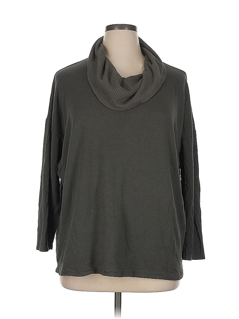 Lou & Grey for LOFT Gray Turtleneck Sweater Size XL - photo 1