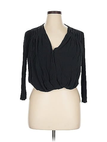 alice + olivia BY STACEY BENDET x ACBC 3/4 Sleeve Silk Top (view 1)